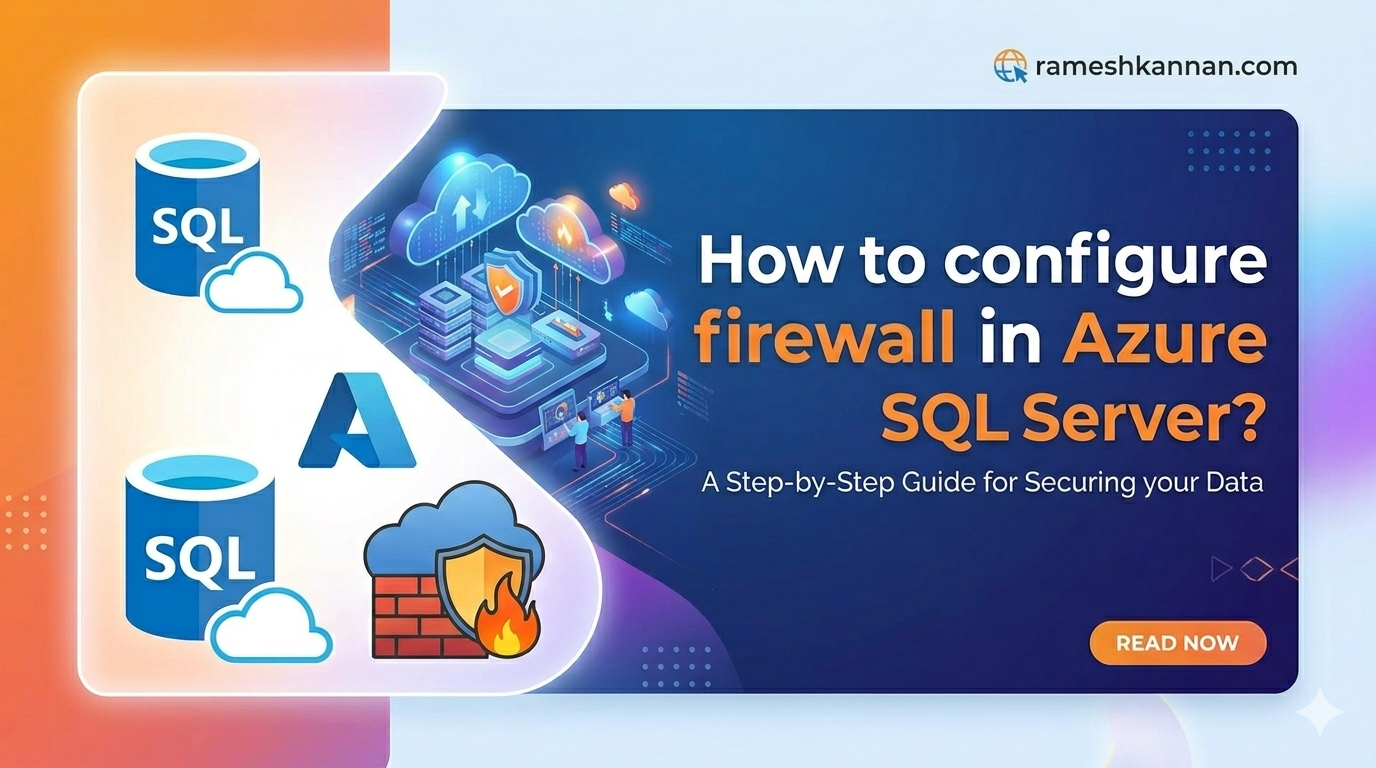 How to configure firewall in Azure SQL Server